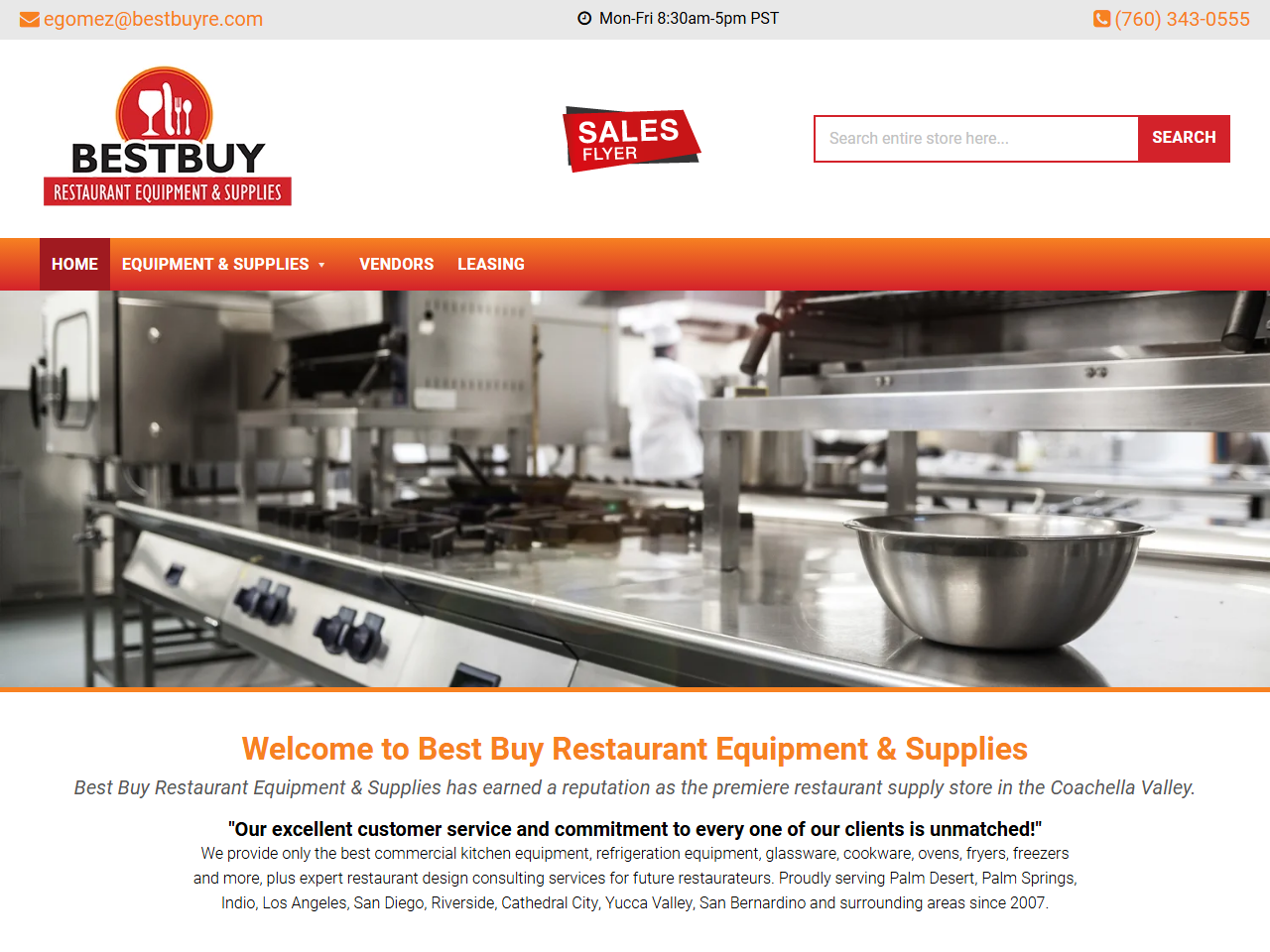 Best Buy Restaurant Equipment and Supplies website