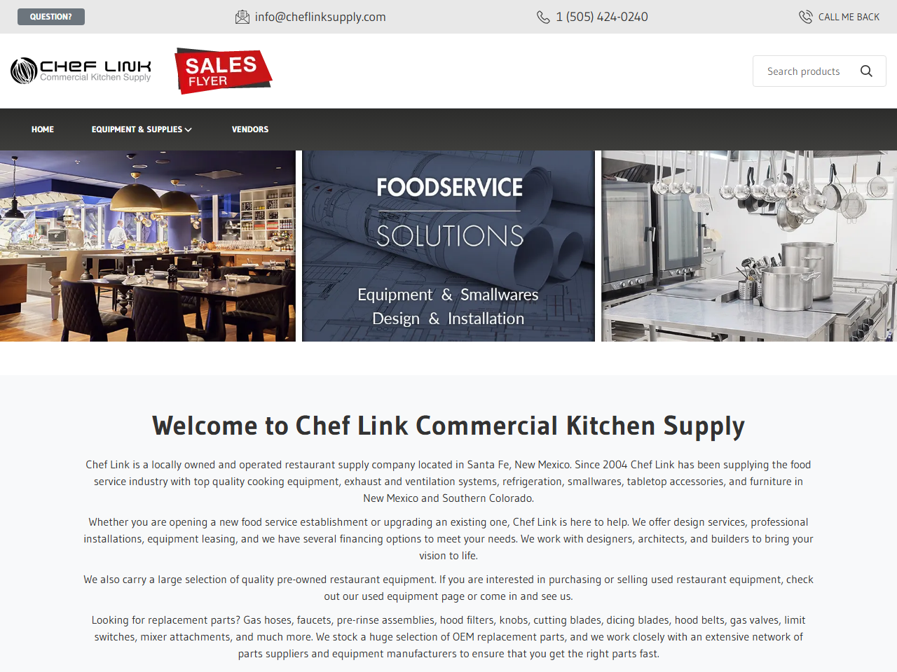 Chef Link website