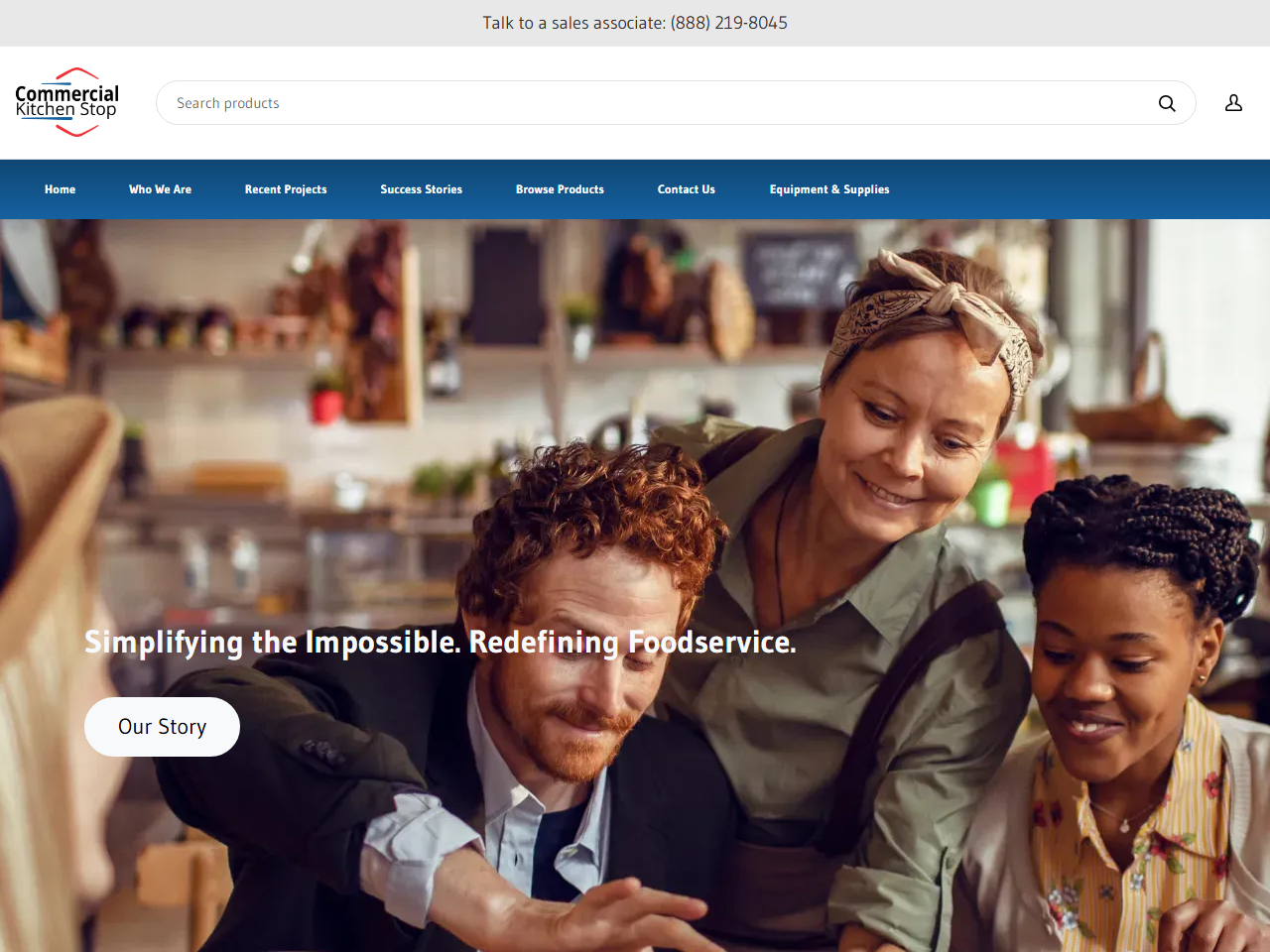 Commercial Kitchen Stop website