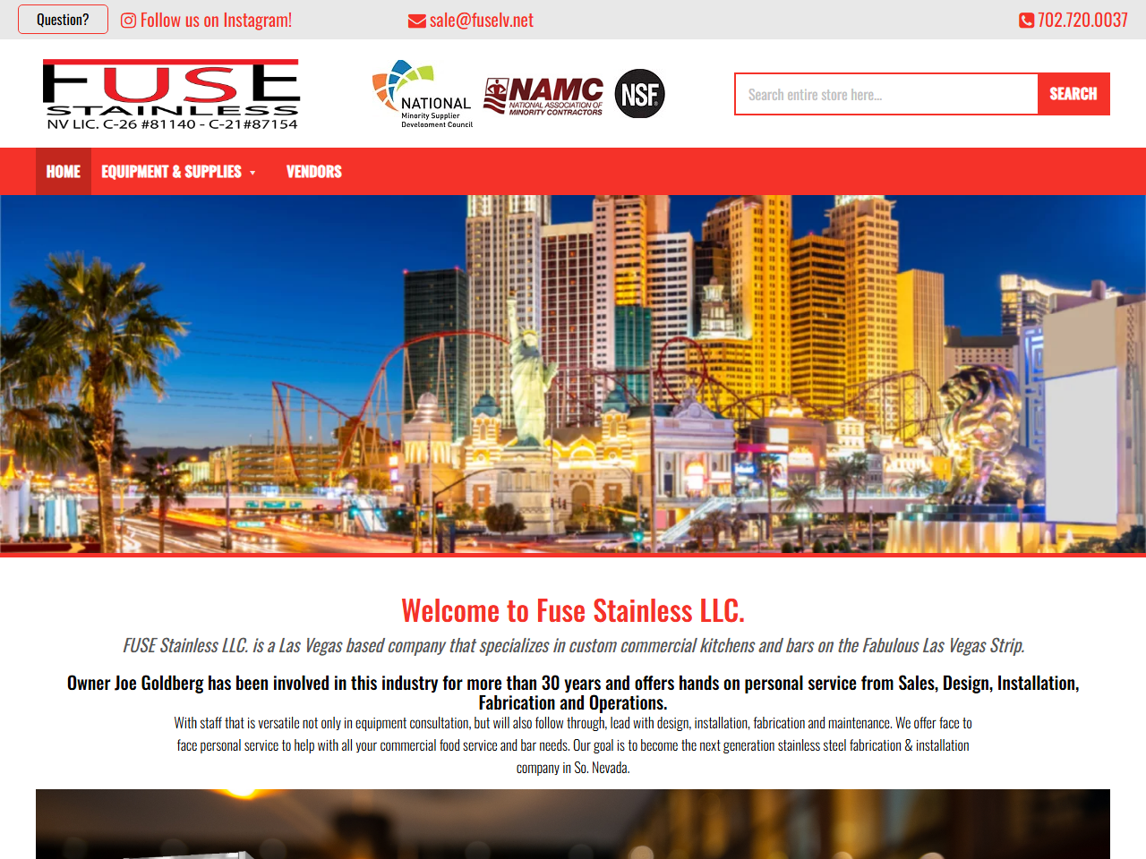FUSE Stainless LLC website