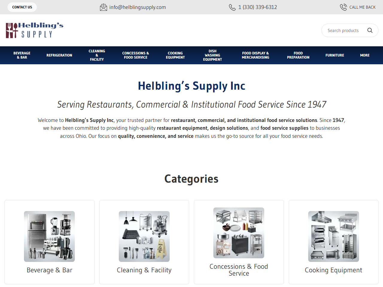 Helbling’s Supply website