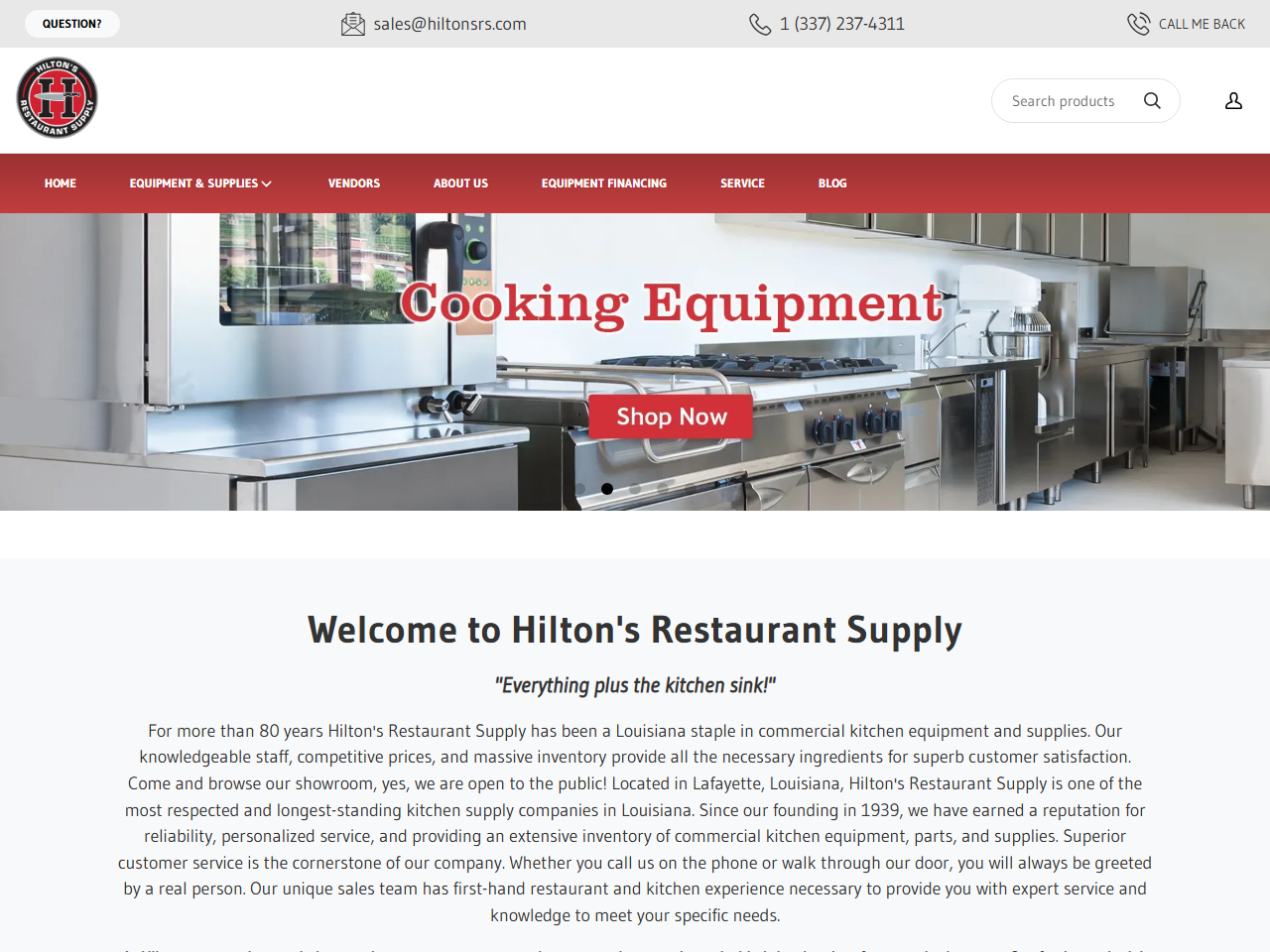 Hilton’s website