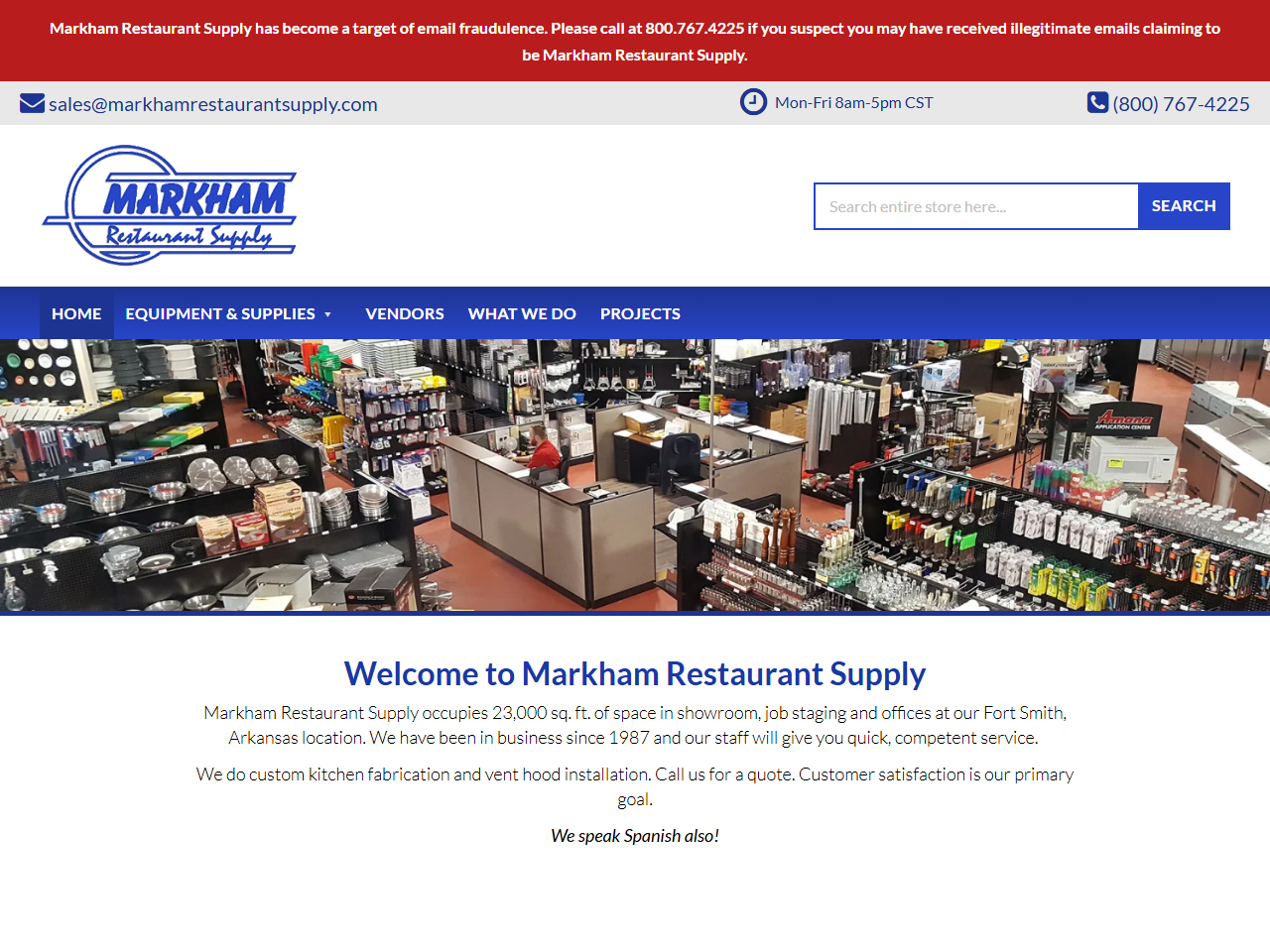 Markham website