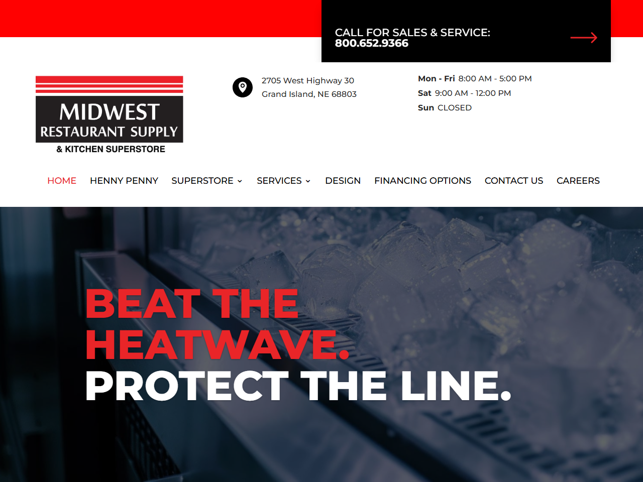 Midwest Restaurant Supply website