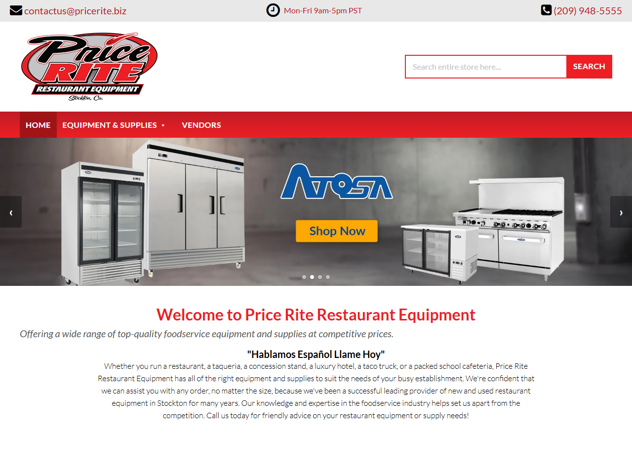 Price Rite website