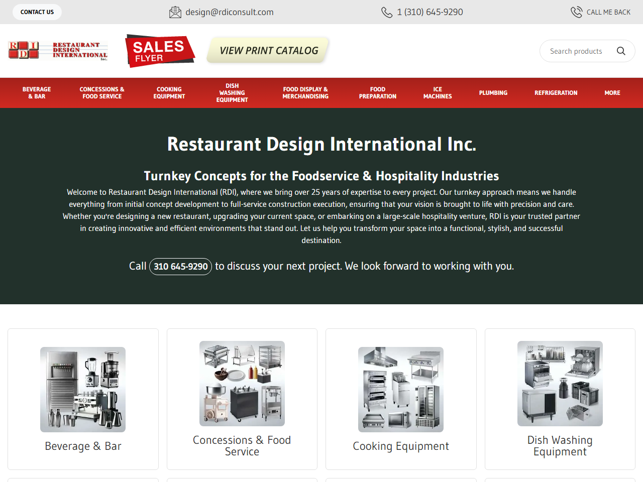 Restaurant Design International, INC. website
