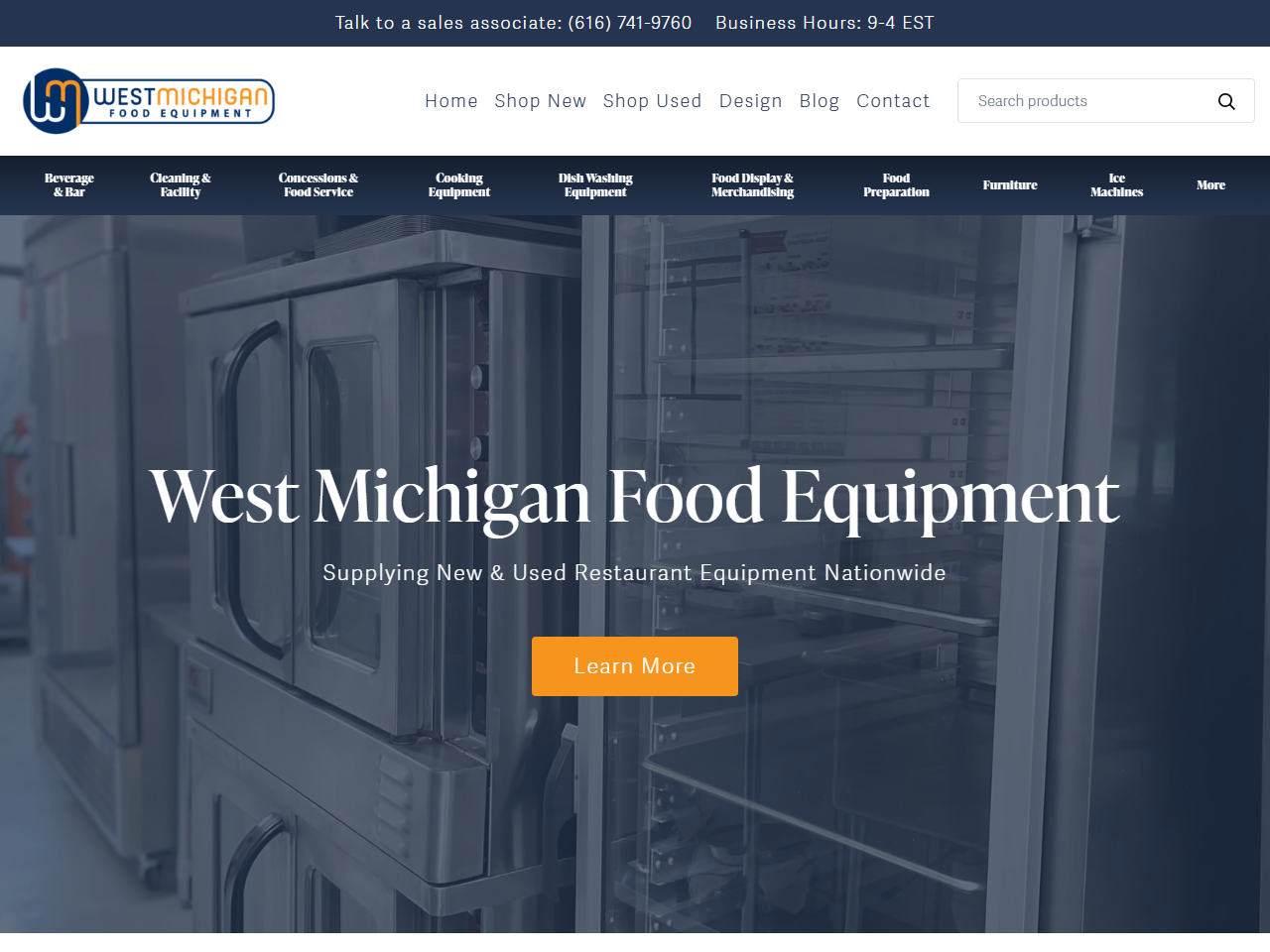 West Michigan Food Equipment website