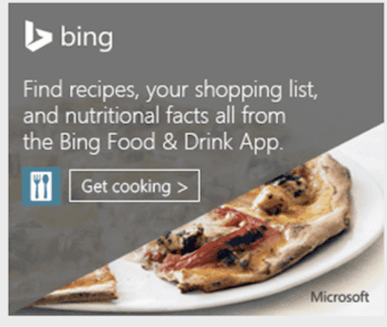 bing display ad with a strong CTA example 