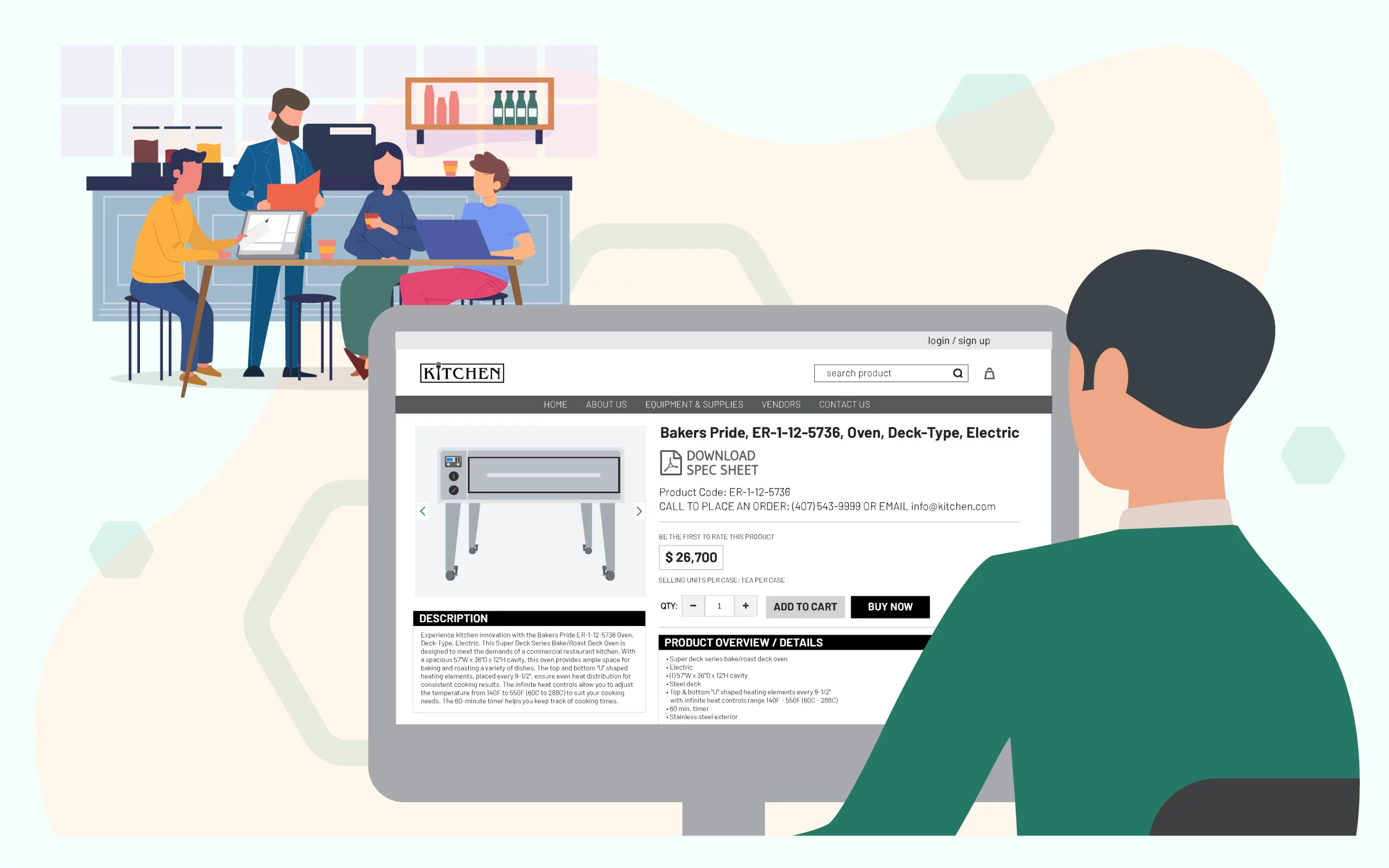 Wholesalers using website products for sales