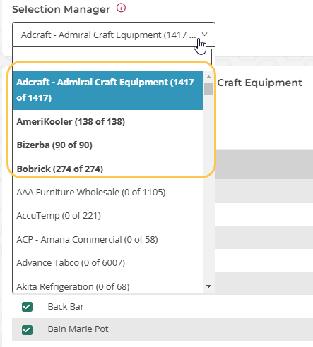 Improved Vendor Dropdown Clarity